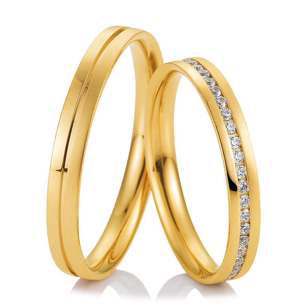 Breuning Trauringe Gelbgold Welcome 48/04985 & 48/04986