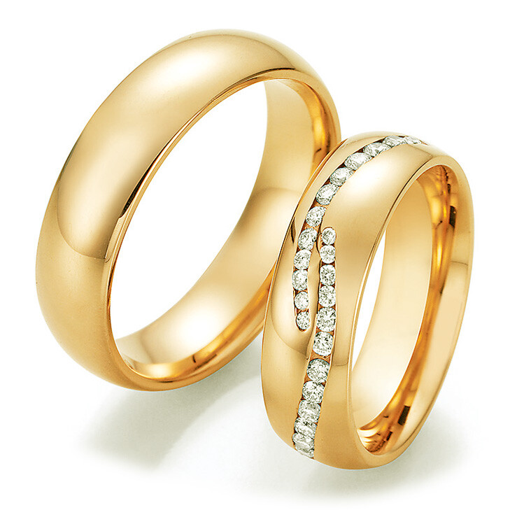 Collection Ruesch Trauringe Gelbgold La Bellezza 02/50010 & 02/50020