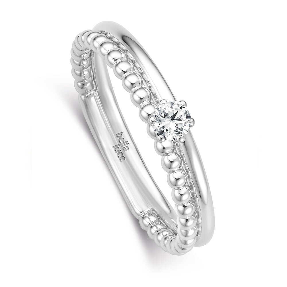 Kugelring Pallina Weißgold Brillant bella luce EH004541