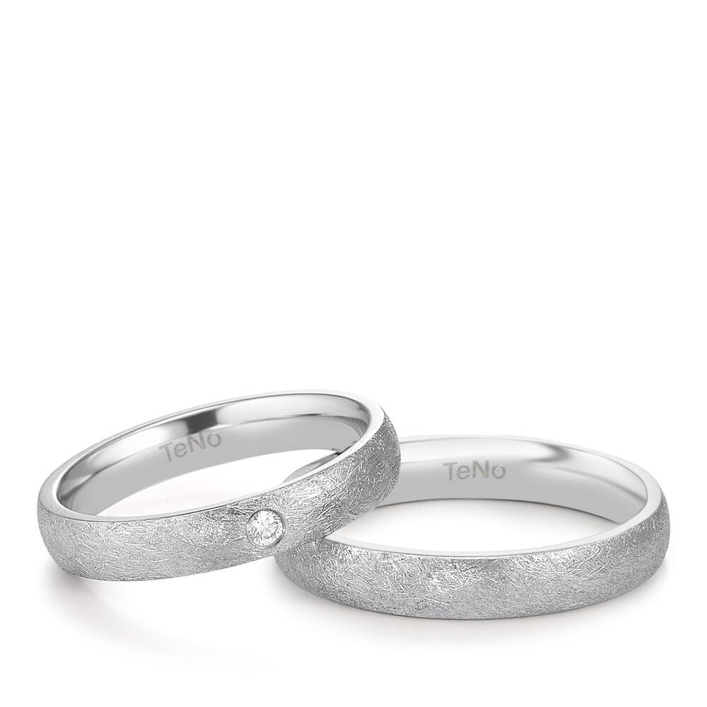 Partnerringe aus Edelstahl Tamor Ice Brillant TeNo 58530