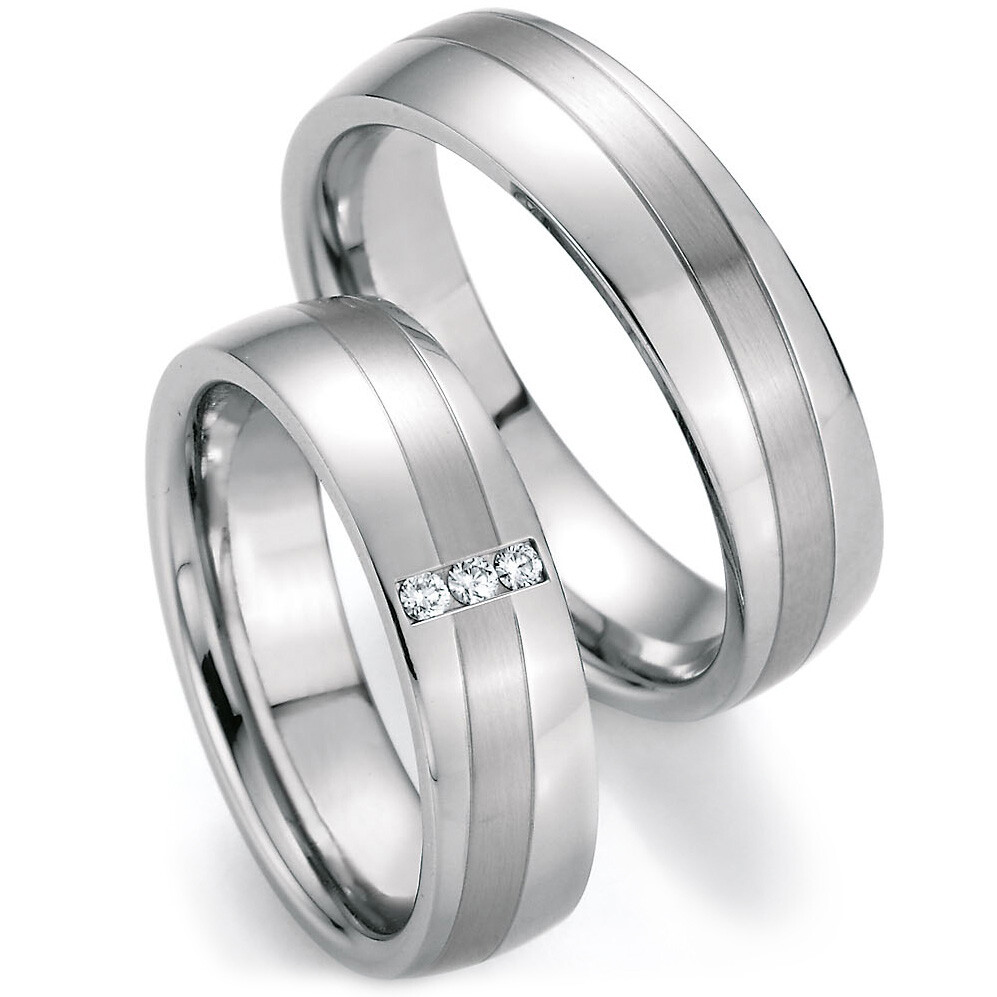 Ruesch Trauringe 88/20050-060 & 88/20060-060 aus Weißgold