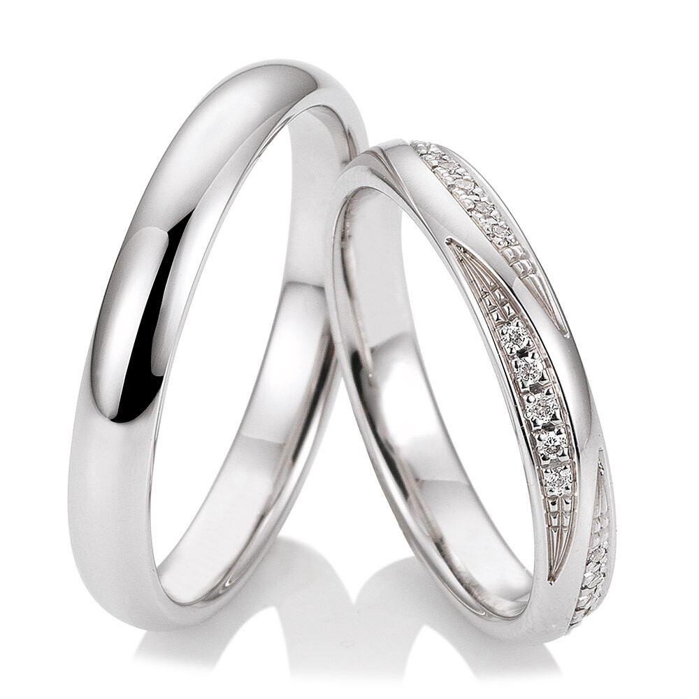 Trauringe Weißgold Saint Maurice 49/81713 & 49/81714