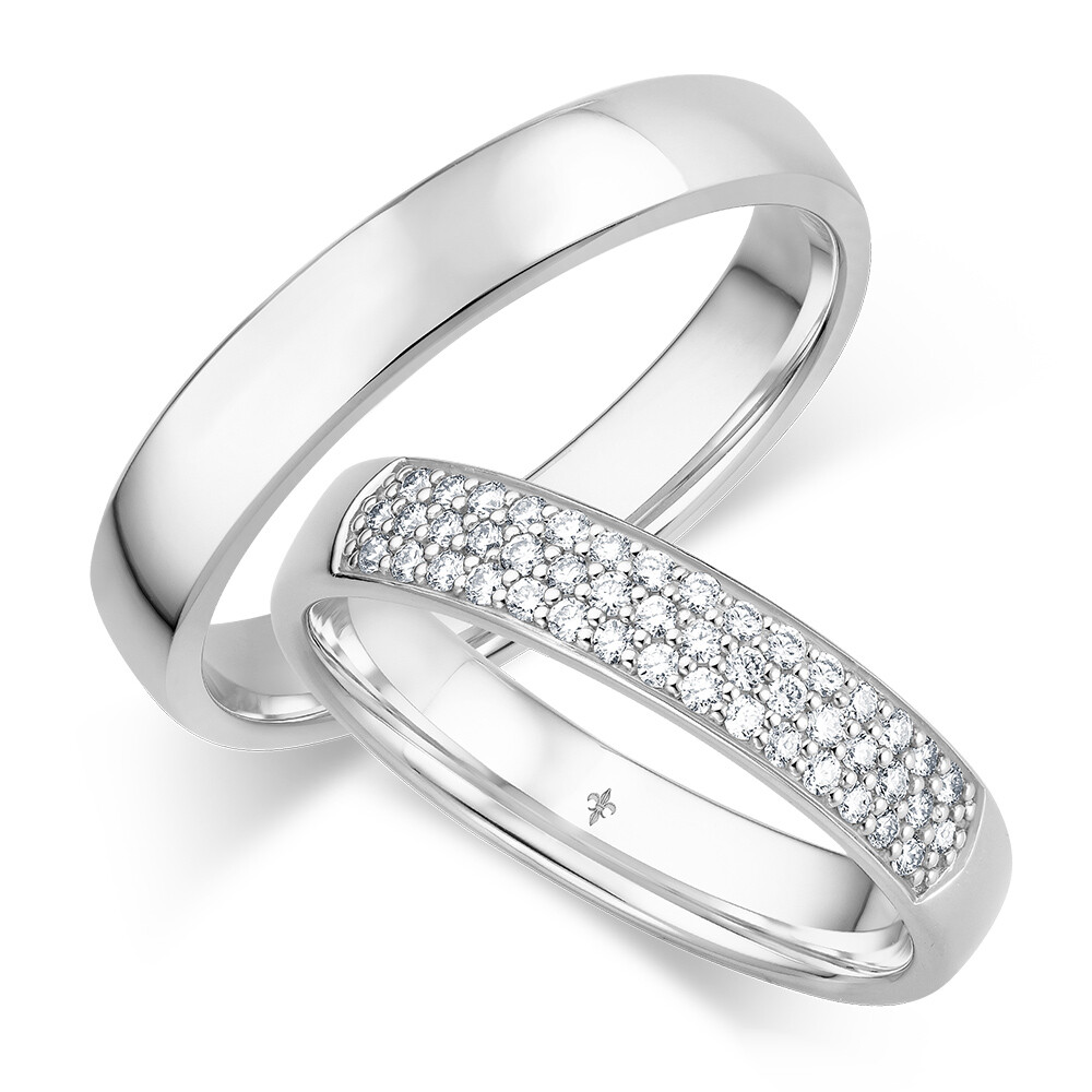 Trauringe Louise Weißgold Giloy TR-0/TR-1-00089