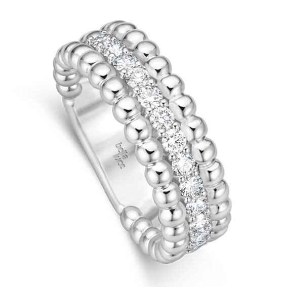 bella luce Kügelchen Ring Pallina II Weißgold EH4445