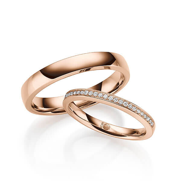 Trauringe Memoire Rotgold Rubin RU-1698