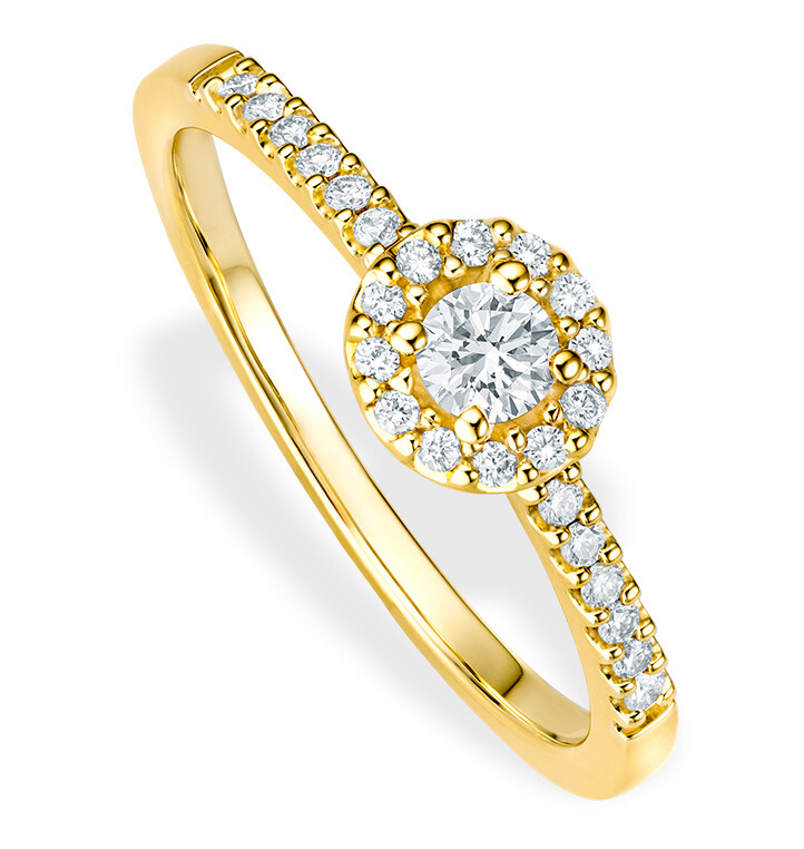 bella luce Verlobungsring Piccolina Gelbgold Brillant 0.250 ct.