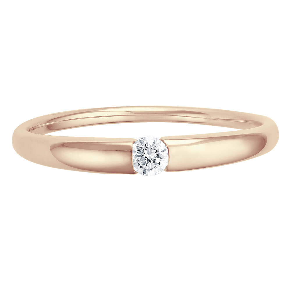 Solitär Ring Spannring Roségold Brillant bella luce EH004519