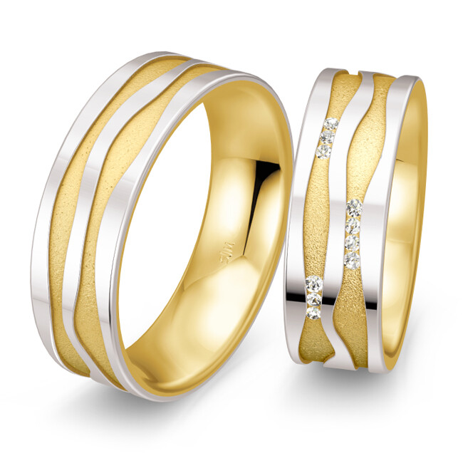 Bicolor Trauringe Saint Maurice 49/81600 & 49/81601