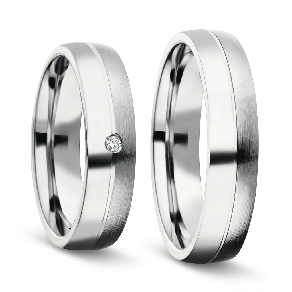 Freundschaftsringe Silber 925 Brillant Bedra 90051