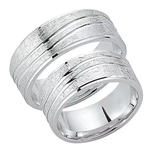 Schwarz Trauringe / Partnerringe Silber 925 SW925-035 Sterlingsilber kreismatt