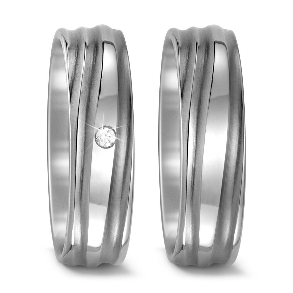 Trauringe Partnerringe Titan Brillant TitanFactory 52466