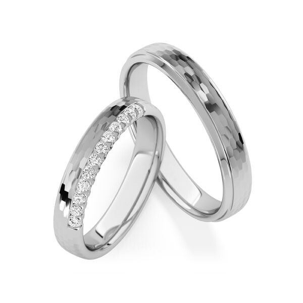 Trauringe Brillance Plus Platin Rubin RU-1837