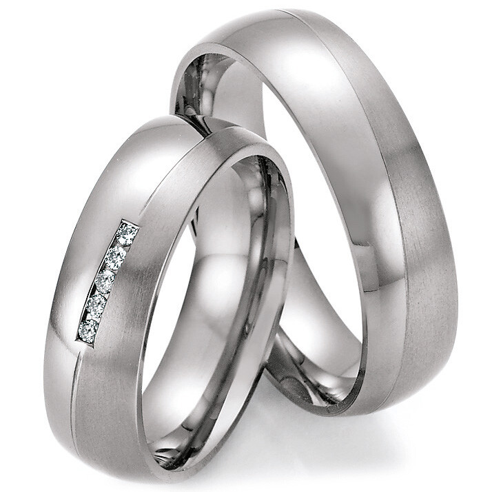 Ruesch Trauringe 77/20170-060 & 77/20180-060 aus Titan