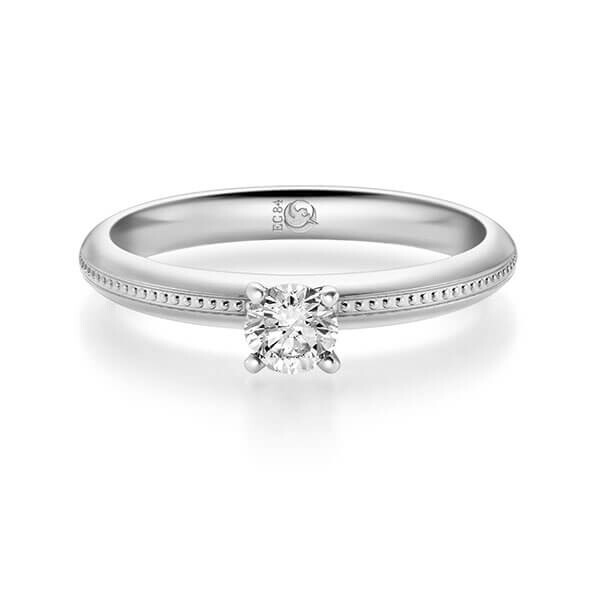 Diamantring Platin 600 Lab-Grown Diamant 0,300 ct, Brillant Rubin RU-1714-11