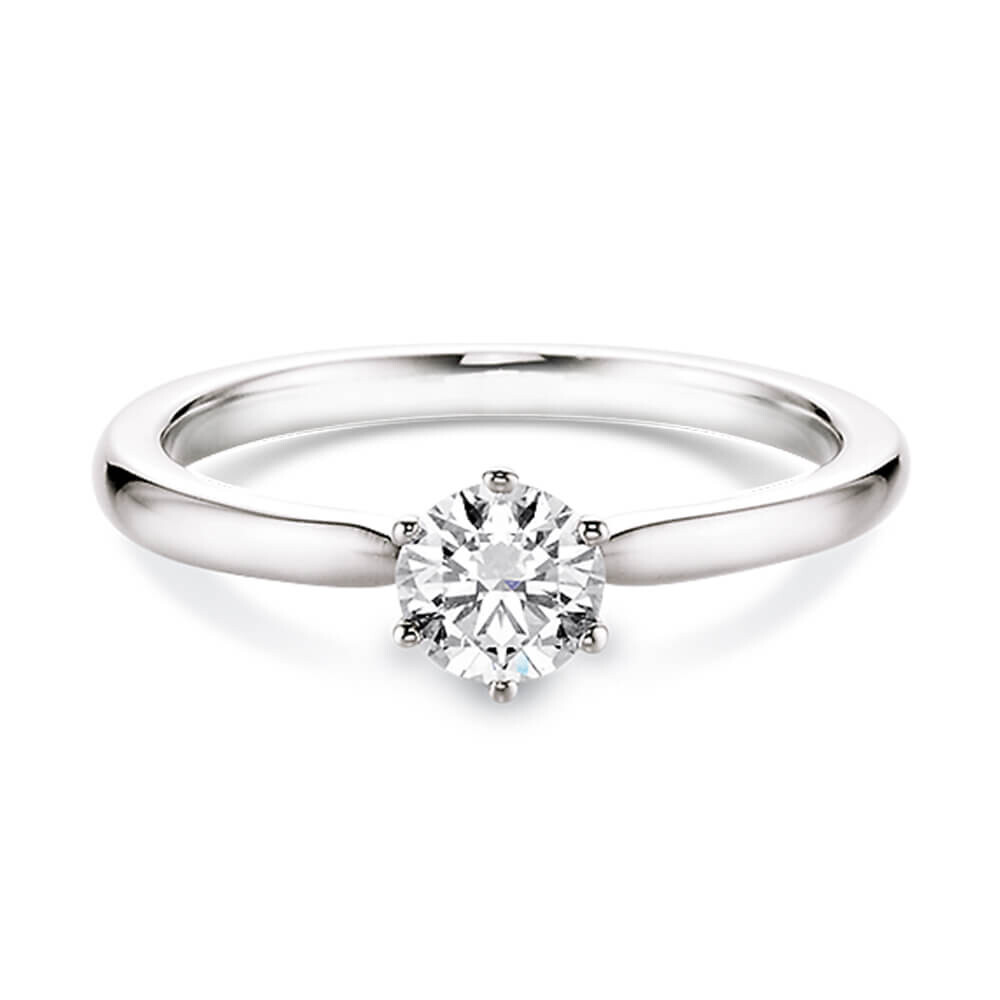 Verlobungsring Weißgold mit Diamant Dettinger 26932