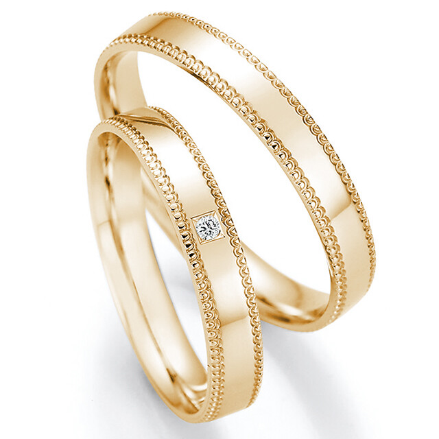 Ruesch Trauringe aus Gelbgold 66/61150 & 66/61160