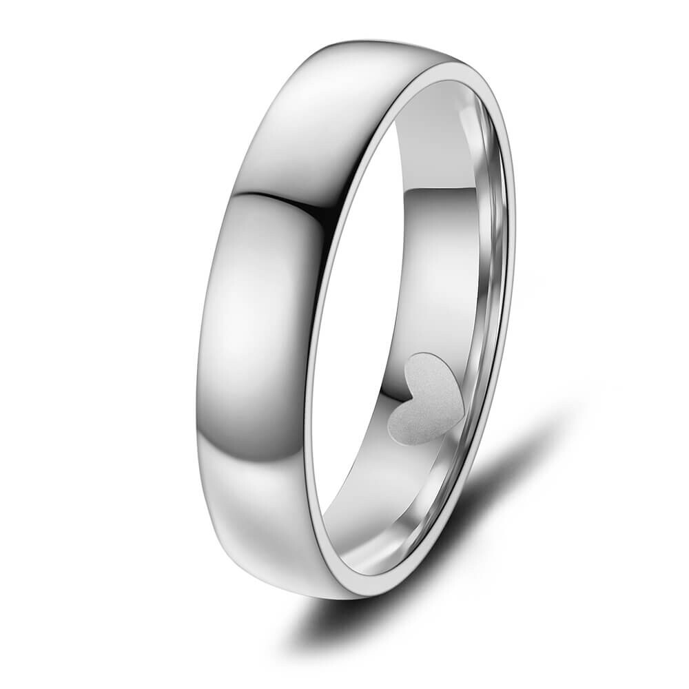 Partnerringe Trauring Edelstahl mit Herz Marrya ES-29