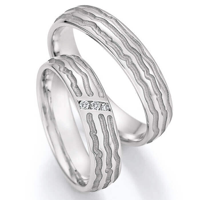 Collection Ruesch Trauringe Eheringe Platin Brillant 66/63110 & 66/63112