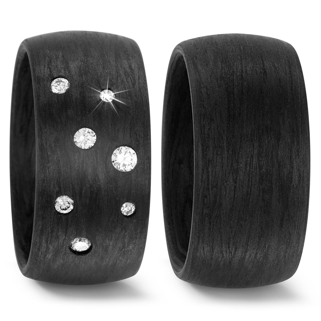 Titanfactory Trauringe Carbon 58285 - Sternenhimmel