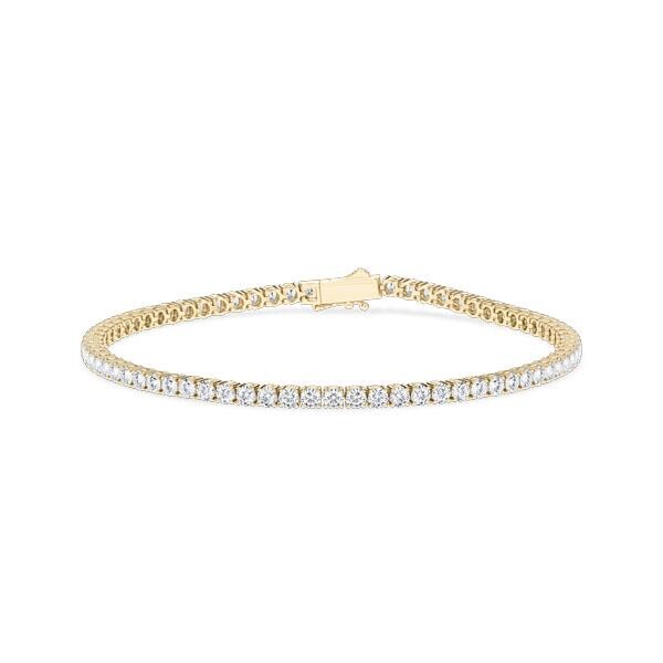 Tennis-Armband Gelbgold 750 zus. 3,024ct. Diamant tw/si Rubin RU-1858