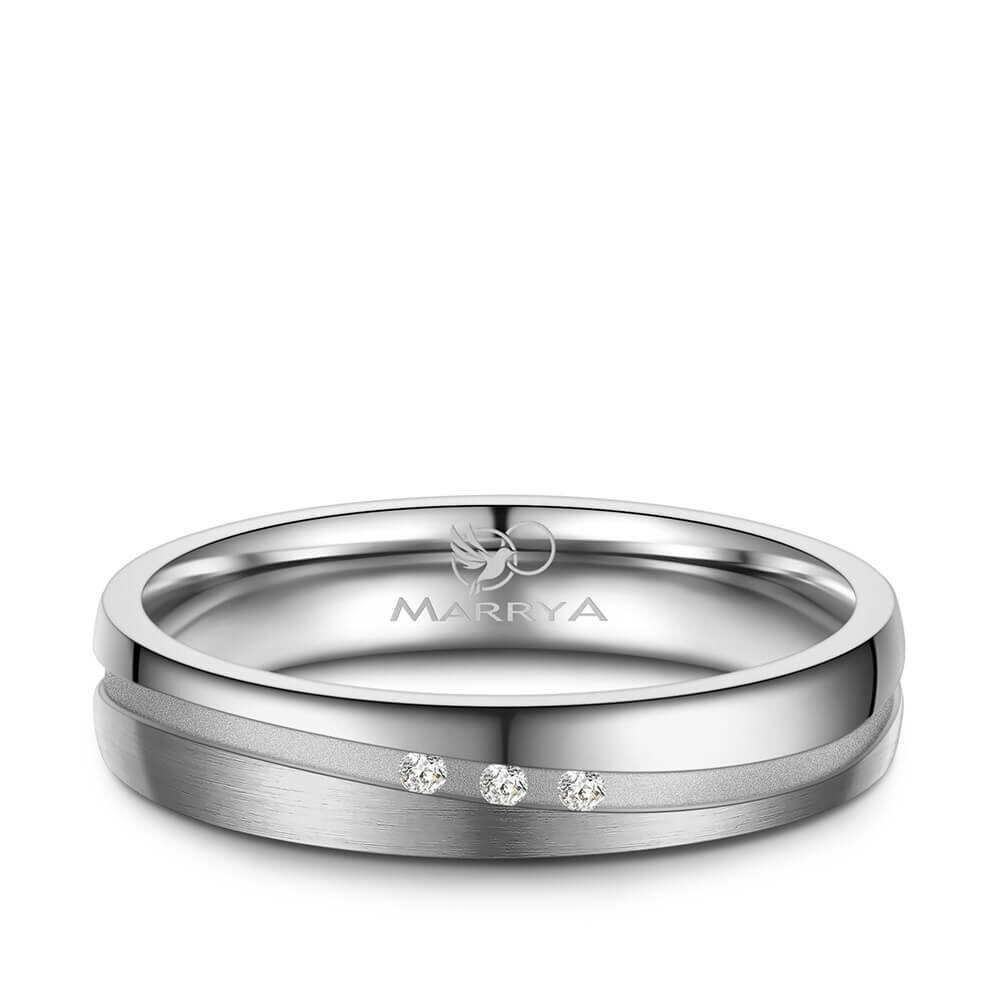 Trauringe Partnerringe Titan Diamant Marrya TI-43