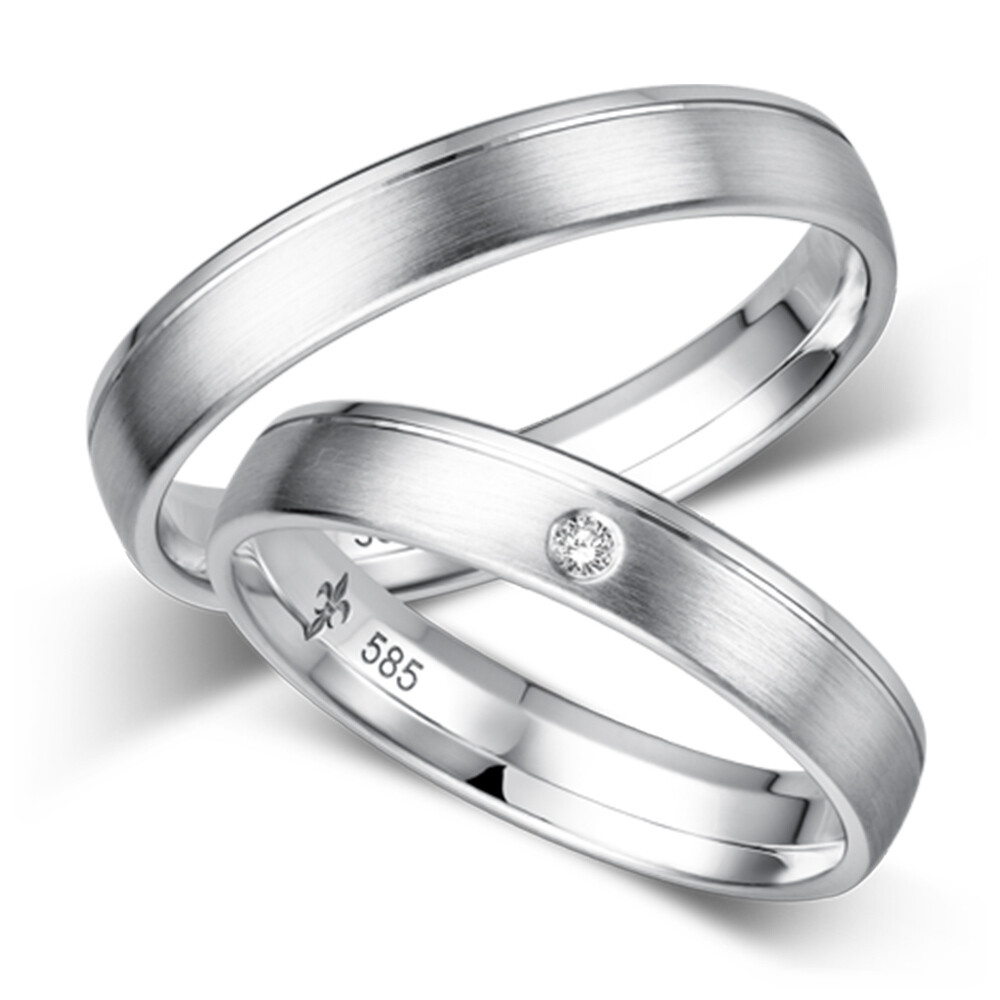 Trauringe Danielle Weißgold Giloy TR-0/TR-1-00058