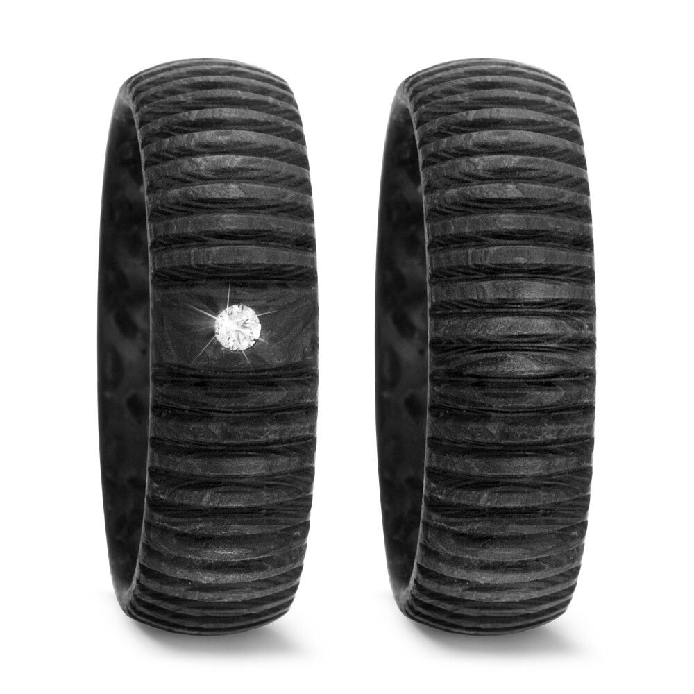 Titanfactory Trauringe Carbon Brillant 52518 000