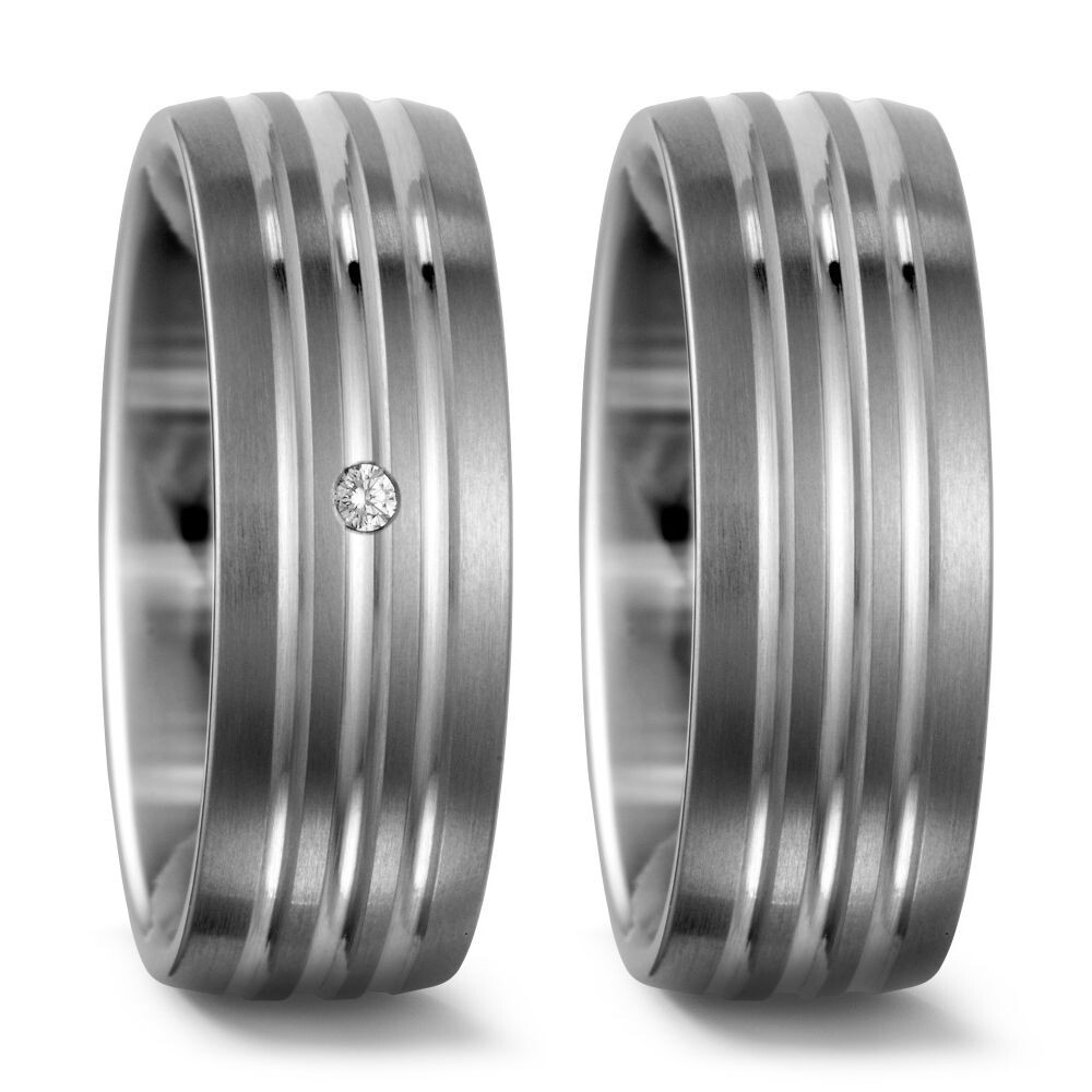 Trauringe Partnerringe Itan Brillant TitanFactory 51427