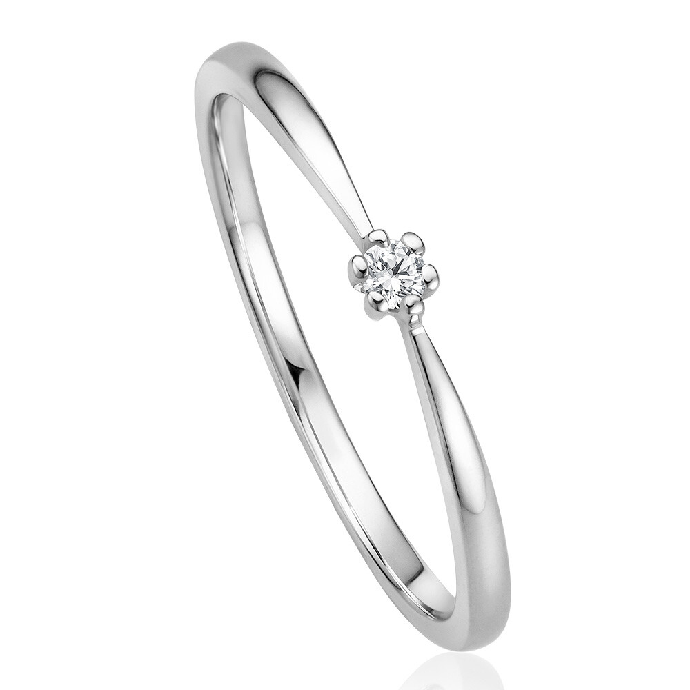 Solitär Ring Weißgold Brillant bella luce EH004512