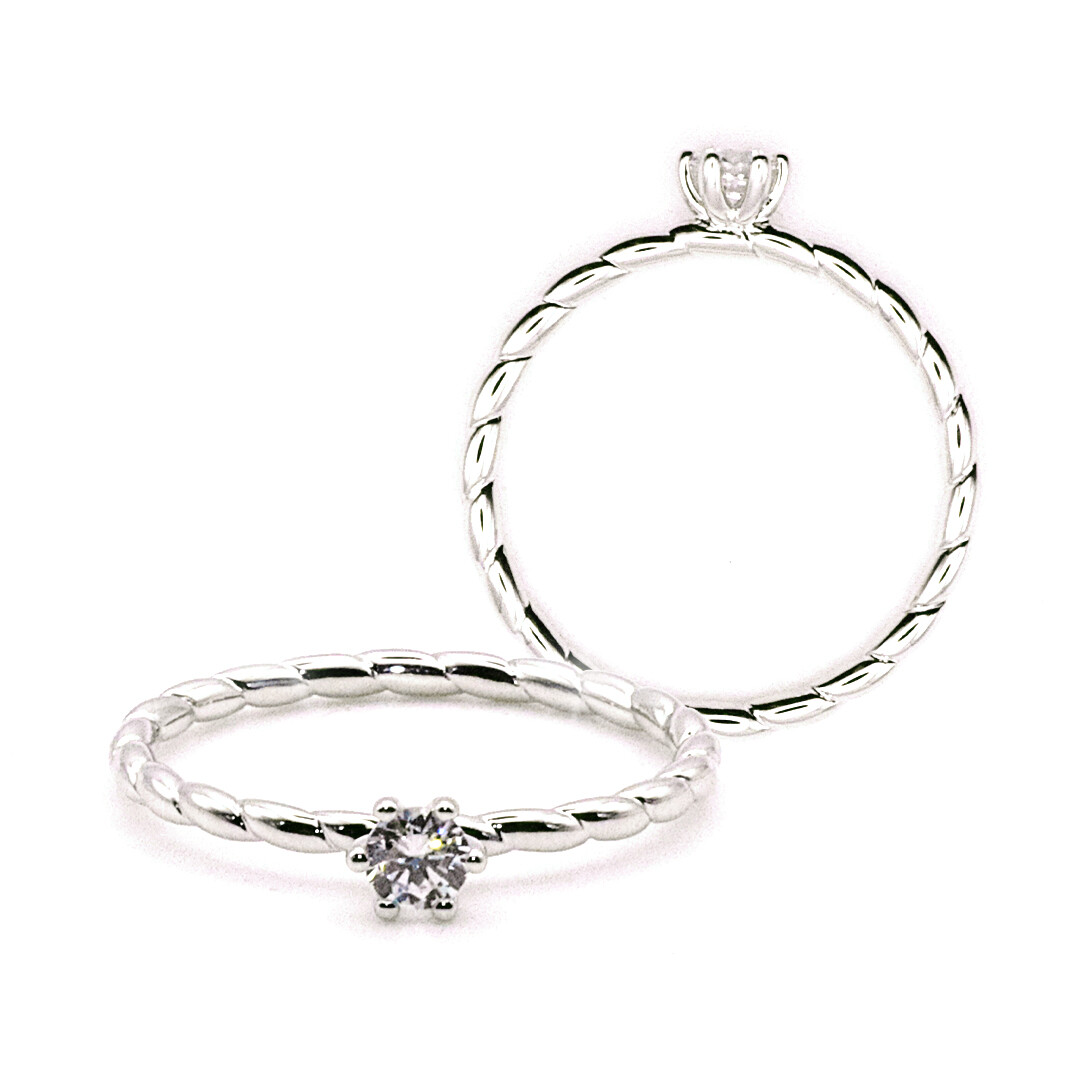 Breuning Verlobungsring Twisted BR172-9 Weißgold Brillant