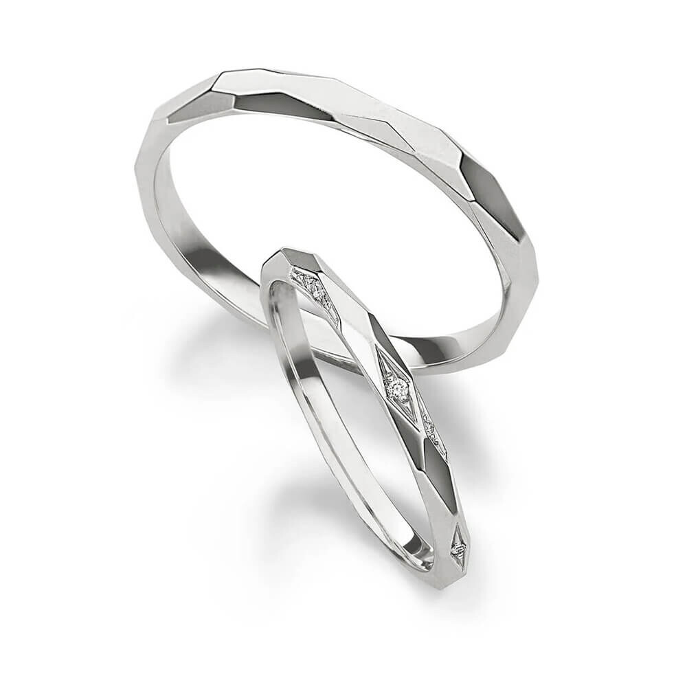 Trauringe Weißgold Brillant Max Kemper 30507