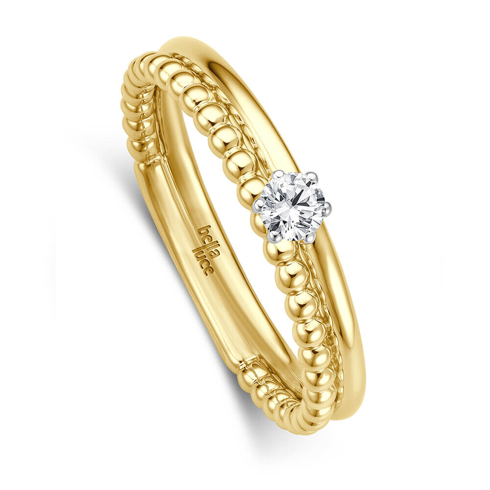 Kugelring Pallina Gelbgold Brillant bella luce EH004540