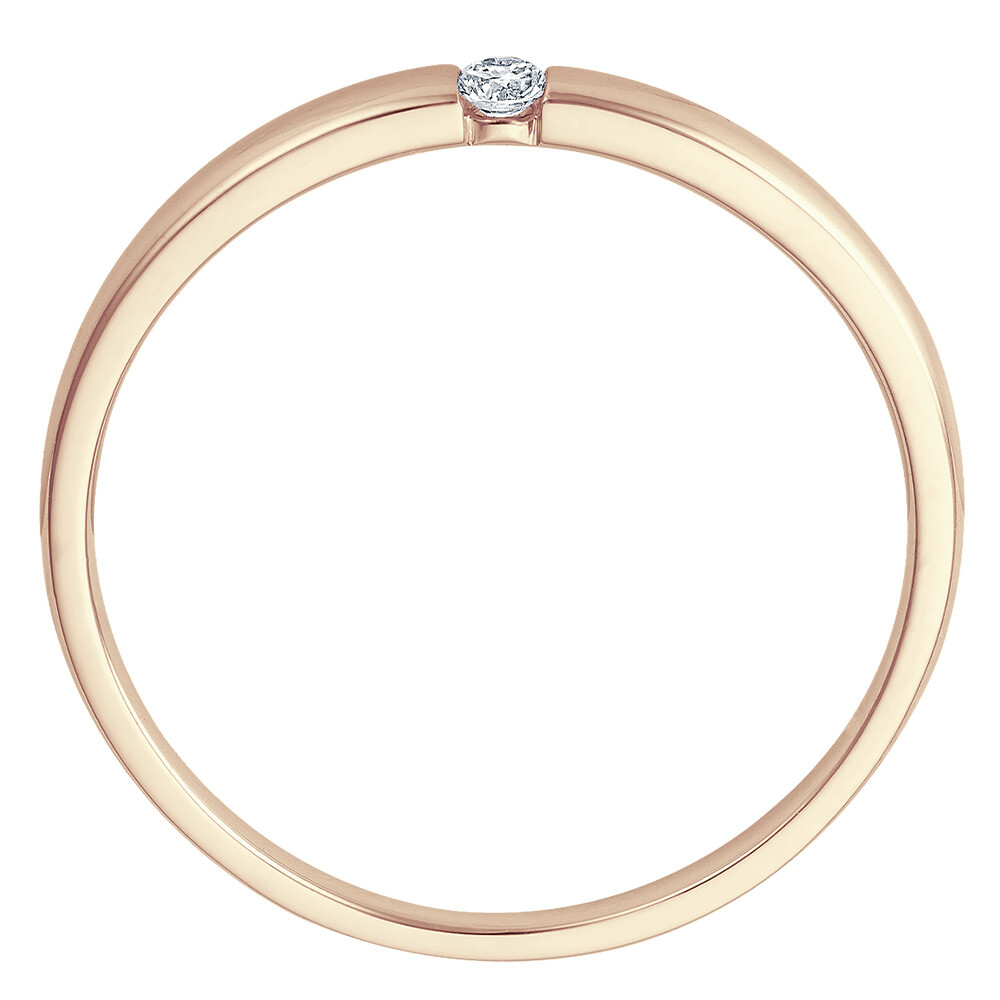 Solitär Ring Roségold Spannring Brillant bella luce EH004518