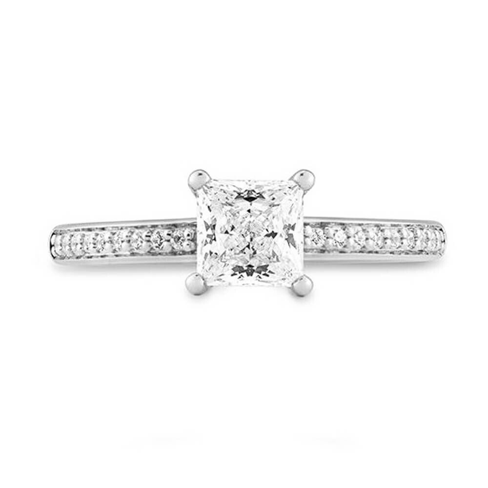 Verlobungsring Carree Weißgold Lab-Grown Diamanten Breuning