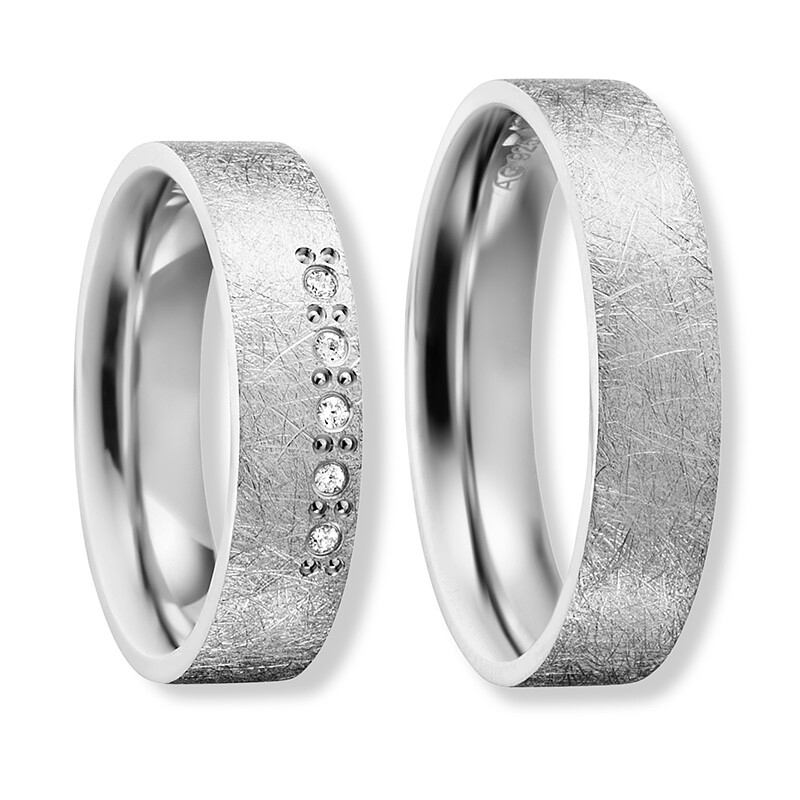 Freundschaftsringe Silber 925 Zirkonia Bedra 90060