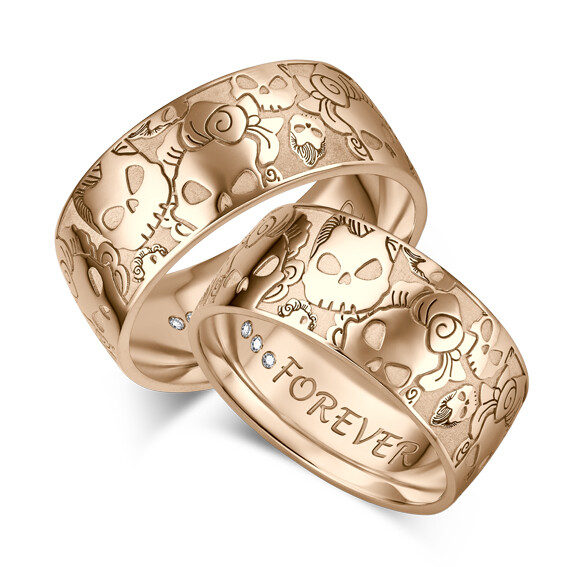 Giloy Trauringe Rock 'n Roll Roségold TR-0/TR-1-09001