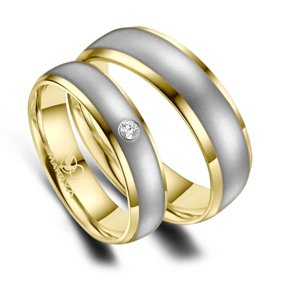 Trauringe Partnerringe Edelstahl Marrya ES-14