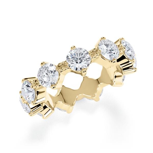 Memoire- Vorsteckring Gelbgold 585 zus. 3,900ct. Lab Grown Rubin 1806