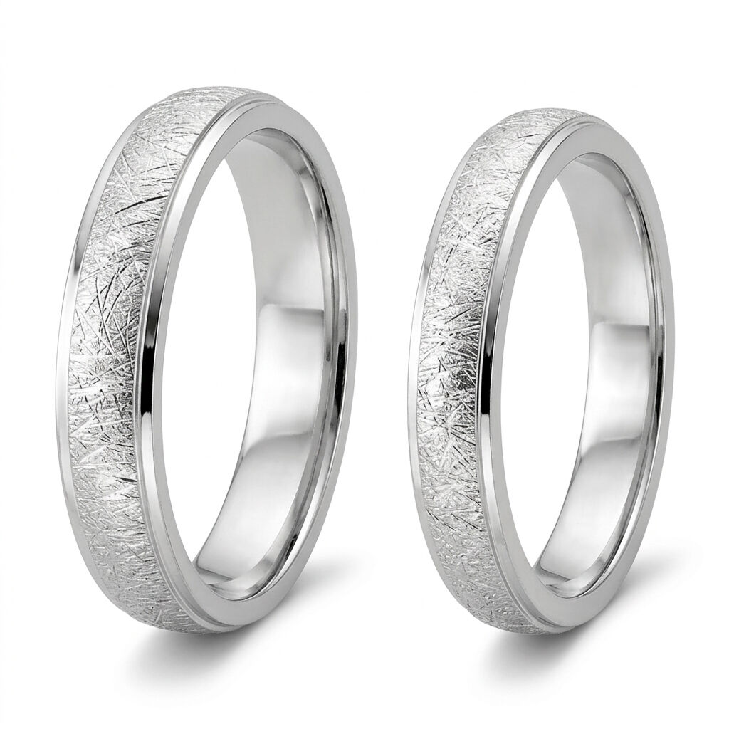Partnerringe Silber 925 ohne Steinbesatz Modell SW925-001