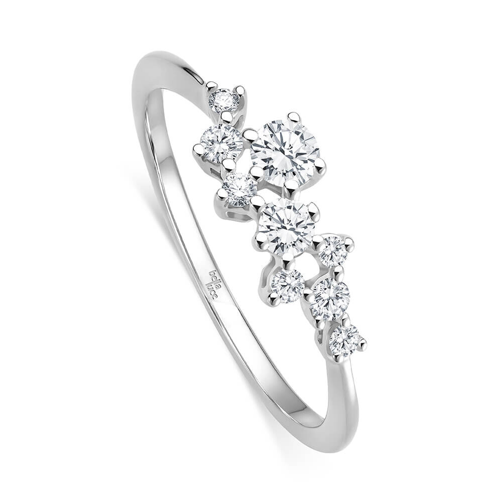 Diamantring Giulia Weißgold bella luce EH005336