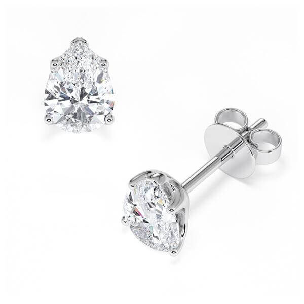 Ohrstecker Weißgold 585 Lab-Grown Diamant zus. 2,000 ct, Rubin RU-1779-28