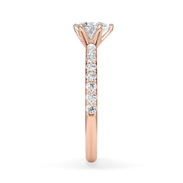 Hollywood Ring Herz Diamant Rotgold Rubin 1887