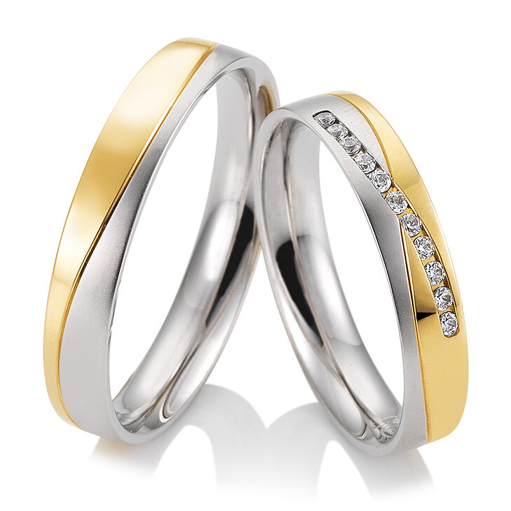 Trauringe Bicolor Joy Breuning 48/04511 & 48/04512