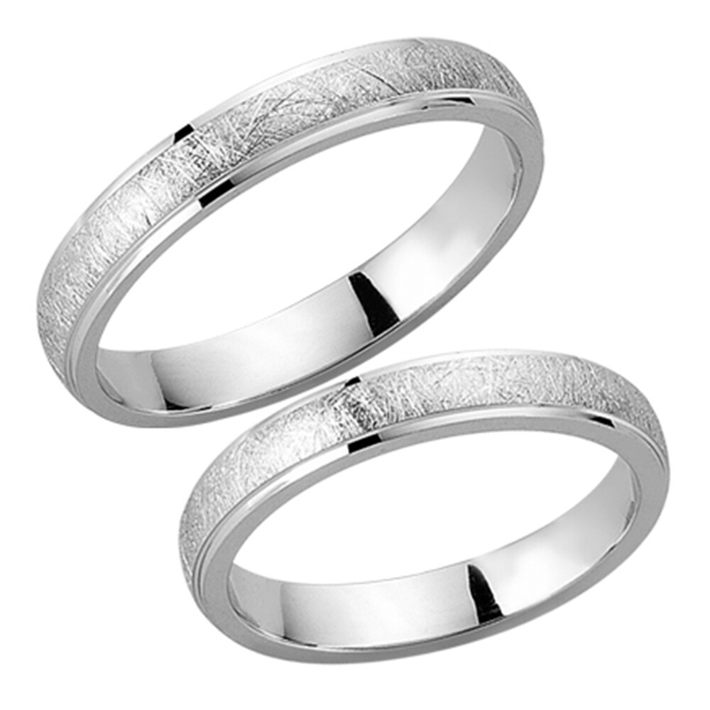 Schwarz Partnerringe Silber 925 SW925-001 Sterlingsilber