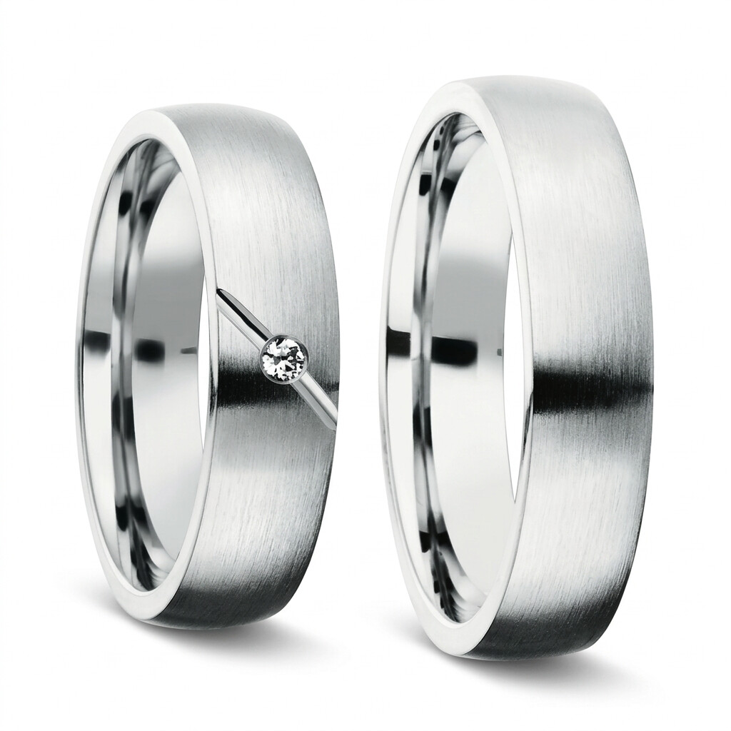 Freundschaftsringe Silber 925 Brillant Bedra 90050