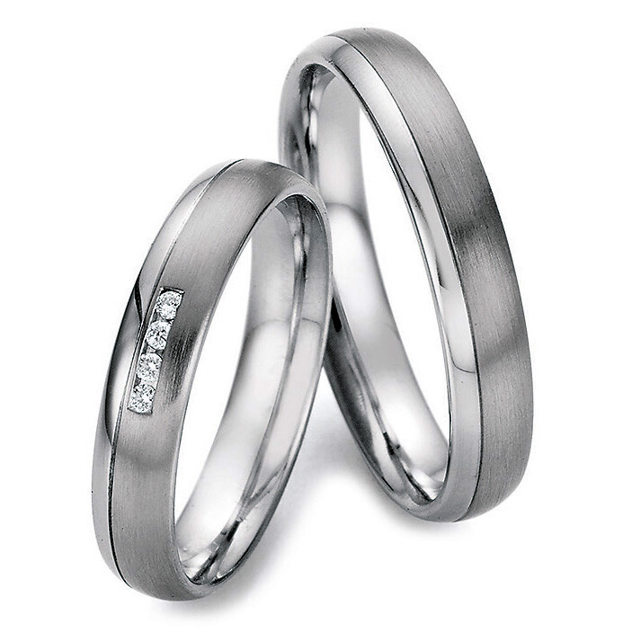 Eheringe Edelstahl Brillant Ruesch 88/22170 & 88/22180