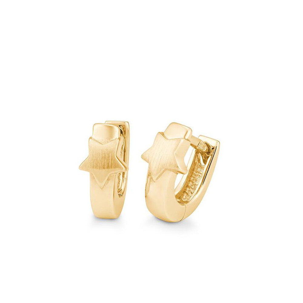 Creolen mit Stern Gelbgold Breuning 06-04524