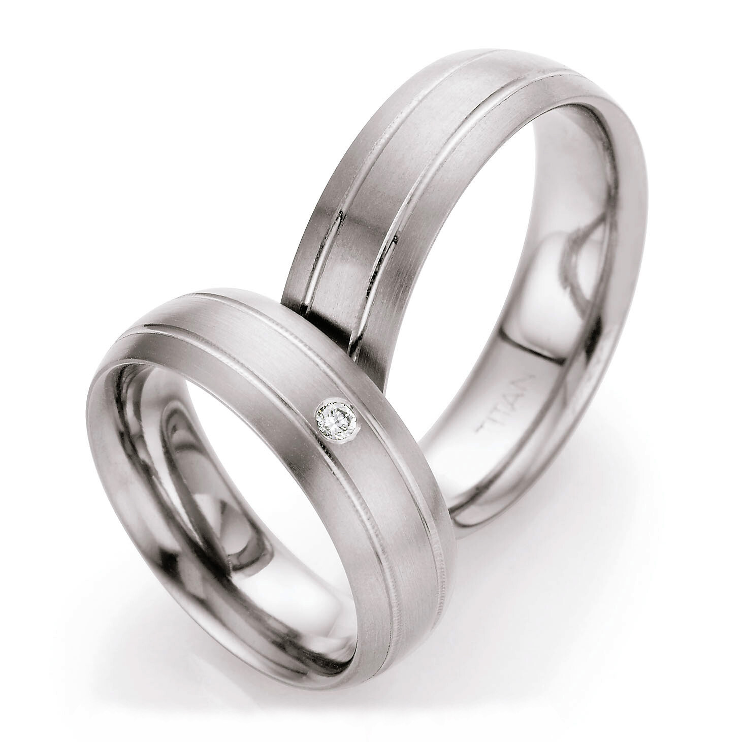 Ruesch Trauringe aus Weißgold 77/07090