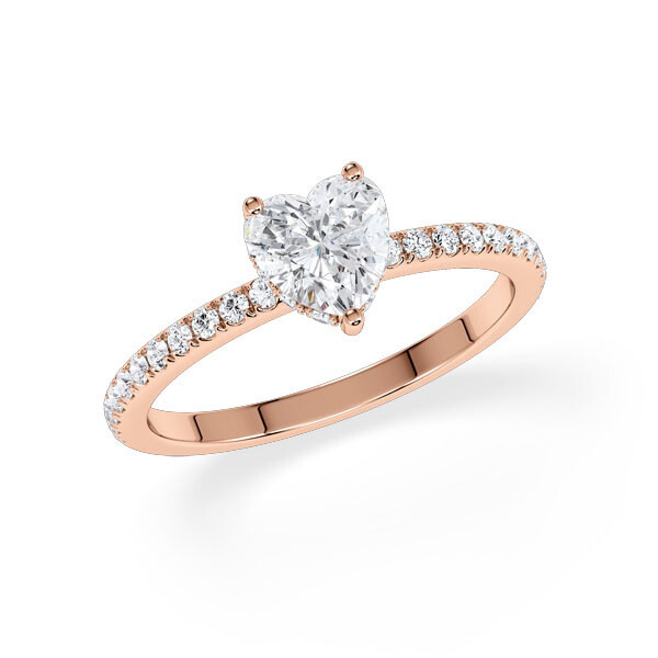 Ring Hidden Halo Rotgold Rubin 1900