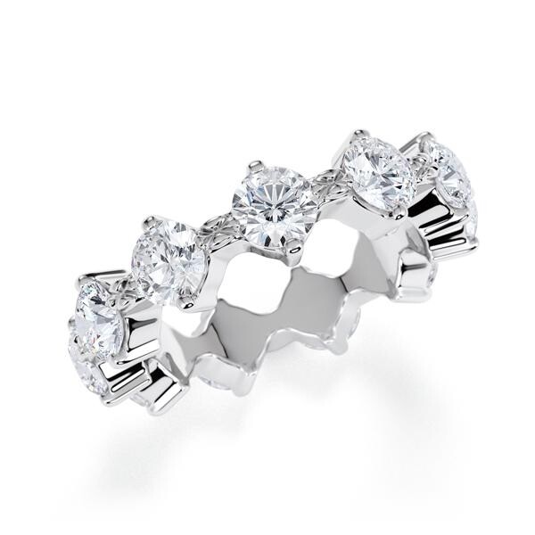 Memoire- Vorsteckring Palladium 950 zus. 3,900ct. Lab Grown Rubin 1806